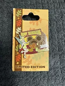 DLR Disneyland DISNEY 2008 THANKSGIVING PIN on Card Tinkerbell LE 1000 PP #65291 - Picture 1 of 2