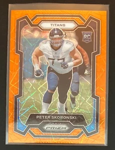 Peter Skoronski - 2023 Panini Orange Lazer Prizm Rookie #395 - Tennessee Titans - Bild 1 von 2