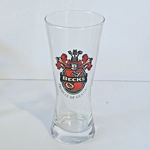Vaso de cerveza Beck's vintage 8 oz .25 litros 5 7/8" de alto - Imagen 1 de 4