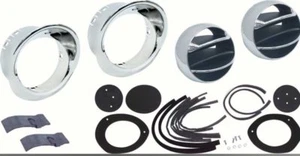 1967 - 1968 Camaro, Firebird Astro Ventilation Kit w/Chrome Bezels R566 - Foto 1 di 24