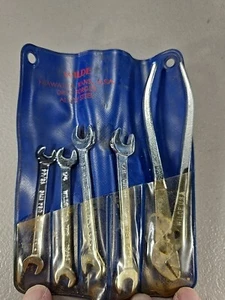 Wilde 5 Piece Wrench Set Vintage Drop Forged Alloy Steel In OEM Pouch  - Picture 1 of 5