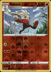 SWSH01: Sword & Shield Base Set #033/202 Raboot (033) - Picture 1 of 2