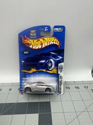 Cadillac Cien 2003 Hot Wheels #27 primeras ediciones 15/42 plateado con radios cromados Pr5 Foto 1 de 4