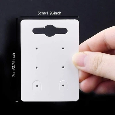 Enenes 100-Pack Brown Earring Display Cards with Bags & Backs – Jewelry Packagin - Image 1 of 4