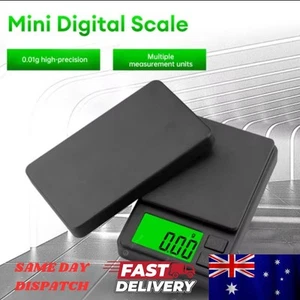 Pocket Mini Digital Scales 0.01 Precision Quality Weight Balance Gram 500G Tare - Picture 1 of 12