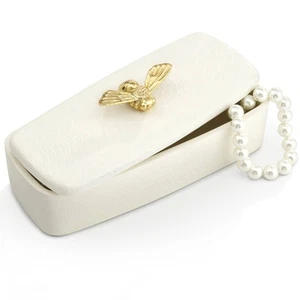 Honigbiene matt weiß rechteckig Box mit Deckel - Bild 1 von 10