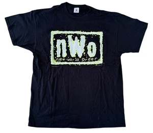 Vintage NWO Glow In The Dark T Shirt XL 1998 WCW Todays Trendz WWF WWE - Picture 1 of 3