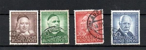 Bund  MiNr. 173 - 176  Helfer der Menschheit gestempelt - Bild 1 von 5