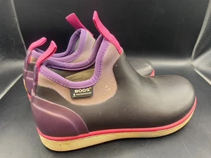 Bogs size 1 girls purple rubber garden shoes - Picture 1 of 6