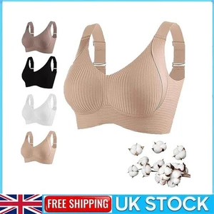 Prospectivte Bra, Women's Ribbed Push Up Adjustable Wireless Bra | Fast shipping - Picture 1 of 15