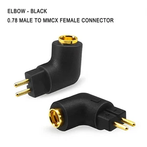 Pair 2P 0.78mm Male To 0.78 MMCX Female Gold Plated Phosphor Copper Plug Adapter - Picture 1 of 7