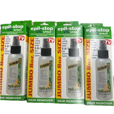 4 Nuevo en Caja Epil-Stop 8oz Jumbo 8 en 1 Depiladora Pepino Melón Spray y Limpieza Foto 1 de 4
