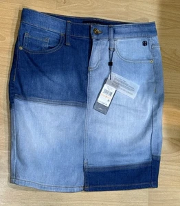 Tommy Hilfiger Capri Casual Corte y Costura Denim Mujer Falda Talla 2 Nueva con Etiquetas - Imagen 1 de 3