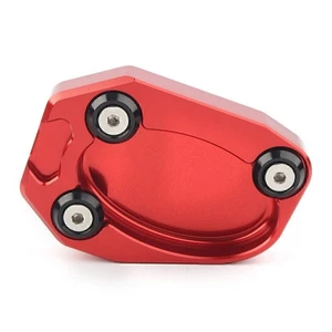 Seitenständer Pad Verlängerungs Für Kawasaki ZX10R 2008-2014 ZX6R CNC rot - Picture 1 of 3