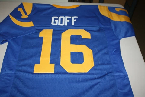 JARED GOFF #16 SEWN STITCHED JERSEY SIZE XLG FUTURE STAR MVP QB Cover