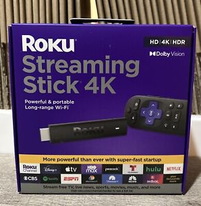 Roku Streaming Stick 4K/HDR/Dolby Vision Streaming Gerät Roku Sprachfernbedienung