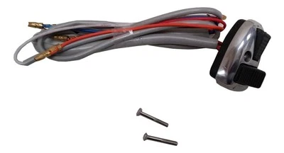 ukscooters LAMBRETTA BOCINA PULIDA INTERRUPTOR DE LUZ DE CUCHARÓN BOTONES NEGROS GP SX TV