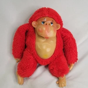 Vintage 11.5” Tall Nose Picking Red Gorilla Atlanta Novelty - Picture 1 of 6
