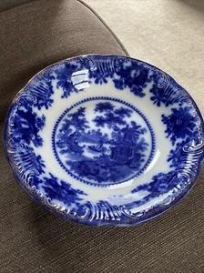 WILLIAM ADAMS & CO BLAU & WEISS FLUSSBLAU FEENVILLEN SCHÜSSEL C1900 - Bild 1 von 4