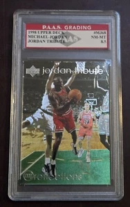 1997-98 Upper Deck Michael Jordan Tribute Michael Jordan #mj68 PAAS 8.5 - Picture 1 of 3