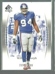 2003 SP Authentic #99 William Joseph RC 2152/2200 (ref 82460) - Picture 1 of 1