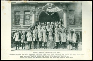 SCHRINER'S MAG. PIC OF MOCHA TEMPLE BAND 1916 - Picture 1 of 1