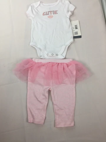 NBA Baby Girl's New Orleans Pelicans Bodysuit & Pants Tulle Pink/White Size 3-6M Cover
