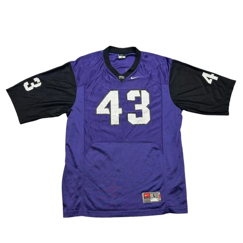 Nike TCU Horned Frogs Football Jersey Mens Large L Texas Christian University Cover