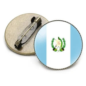 Guatemalan national Flag 25mm Round Metal Lapel Pin Badge for Men / Women - Picture 1 of 8