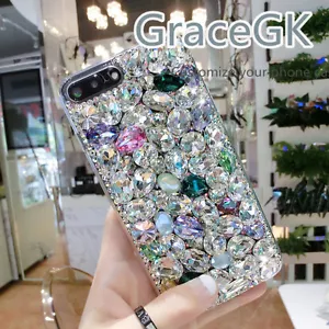 Handmade Big Crystal Gems Luxurious Bling Phone case Cover for Various Phone - Picture 1 of 4