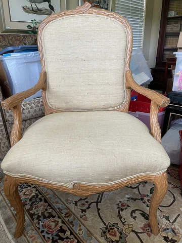 Pair Mid-Century Carved  'twig'  Arm Chairs Cover