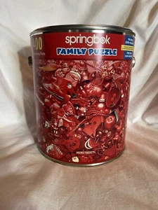 Springbok Red Paint Can - Family Puzzle. Rare And Vintage New Never Opened - Picture 1 of 7