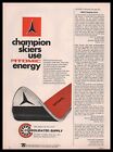 1970 Consolidated Supply Co Belcamp Maryland Atomic Energy Snow Skis Print Ad