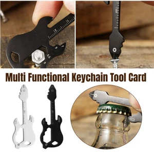 Portable Multi Tool Keychain Outdoor Camping Pocket Survival Multi Function Gear - Picture 1 of 16