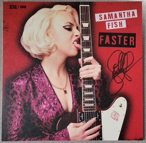 SAMANTHA FISH signierte SCHNELLERE Vinyl-Einlage mit versiegeltem weißen Schallplattenalbum #/2000 BAS - Bild 1 von 4