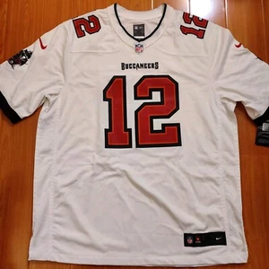 Herren Nike Tom Brady Tampa Bay Buccaneers Weiß OnField NFL Spiel Trikot Gr.XL Neu mit Etikett - Bild 1 von 24