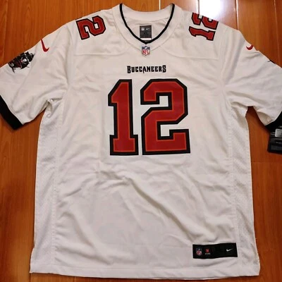Camiseta deportiva para hombre Nike Tom Brady Tampa Bay Buccaneers blanca en el campo de la NFL talla XL NUEVA CON ETIQUETAS Foto 1 de 4