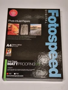 Fotospeed 7D072 - A4 - Proofing Paper Matt 170gsm inkjet Paper - 100 Pack - Picture 1 of 1