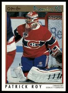 1991-92 O-Pee-Chee Premier #14 Patrick Roy Montreal Canadiens Hockey Card - Picture 1 of 2