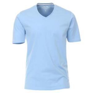 REDMOND Herren T-Shirt Kurzarm V-Ausschnitt Regular Fit 100% Baumwolle Jersey 