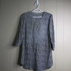 Blusa de maternidad A Pea In The Pod S negra blanca manga 3/4 - Imagen 1 de 12