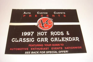 1997 Hot Rods & Classic Car Calendar High Performance Chevy Mustang NHRA NSRA  - Picture 1 of 3