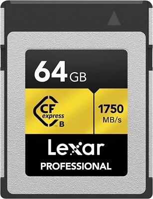 Lexar Professional Sonic High Speed CFexpress 64GB/128GB Type-B Card XQD - Image 1 of 4