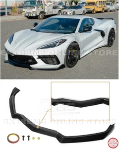Para Corvette C8 20-Up | Kit divisor de labios delantero estilo GM 5VM CARBONO PINTADO FLASH - Imagen 1 de 12