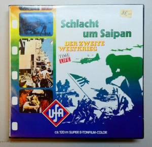 Super 8 Film Schlacht um Saipan der zweite Weltkrieg Tonfilm Color  H-20847 - Bild 1 von 10