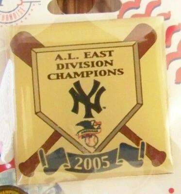 2005 NY New York Yankees East Division Champions pin A.L. American League AL MLB - Image 1 of 4