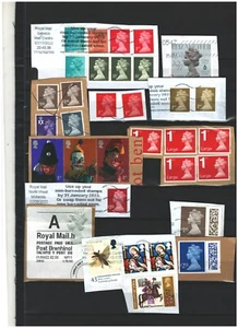 UNITED KINGDOM SELECTION ROYALTY STAMPS ON PAPER LOT (UK 610) - Picture 1 of 1