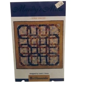 #1573 Mandy's Maze STIP PIECE BED Quilt Pattern - Bild 1 von 2