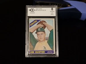 1966 Topps #36 Jim (Catfish) Hunter KC Athletics BCCG 8 - Picture 1 of 2