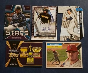 2021 Topps Series 1 INSERTS with Hall of Famers You Pick Trout Judge Acuna